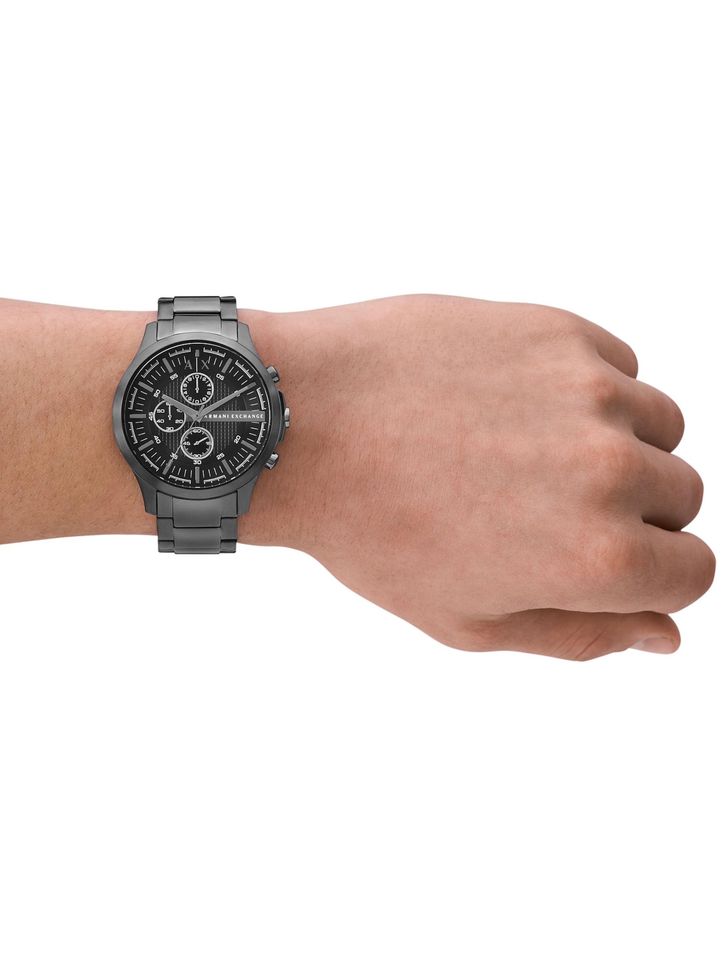 ARMANI EXCHANGE Uhr in Grau: Vorderseite