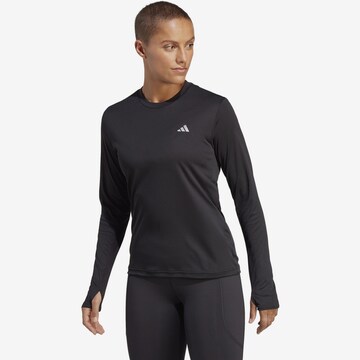 juoda ADIDAS PERFORMANCE Sportiniai marškinėliai 'Run It': priekis