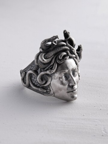 Bague 'GORGON MEDUSA' REYTEL en argent : devant