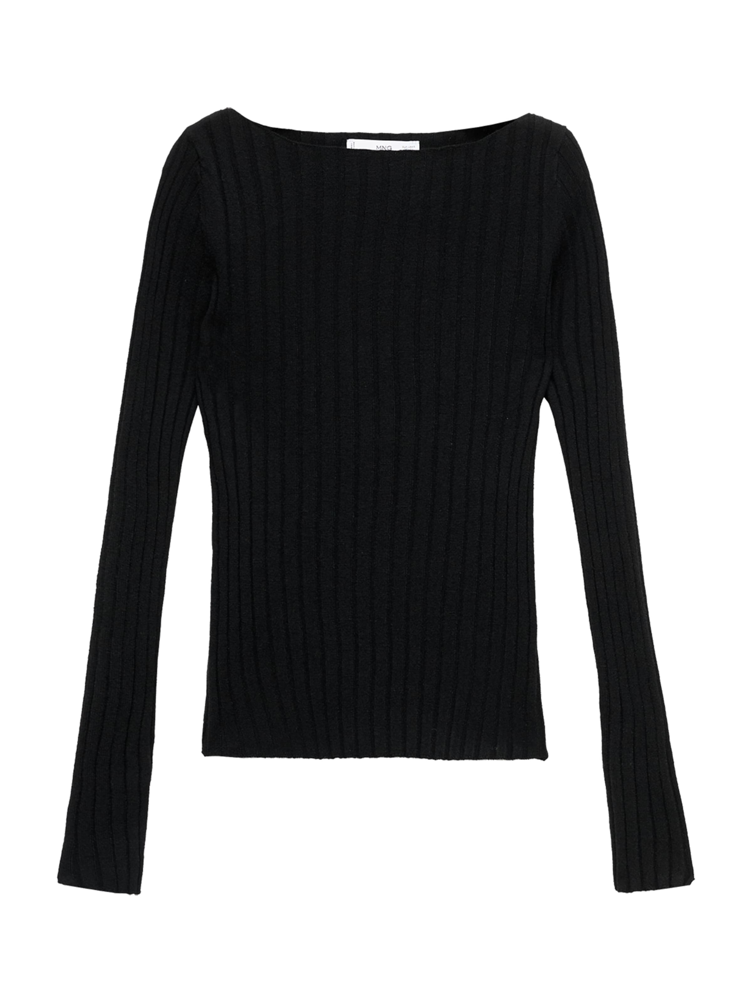 Pulover 'FLURRY' de la MANGO pe negru: față