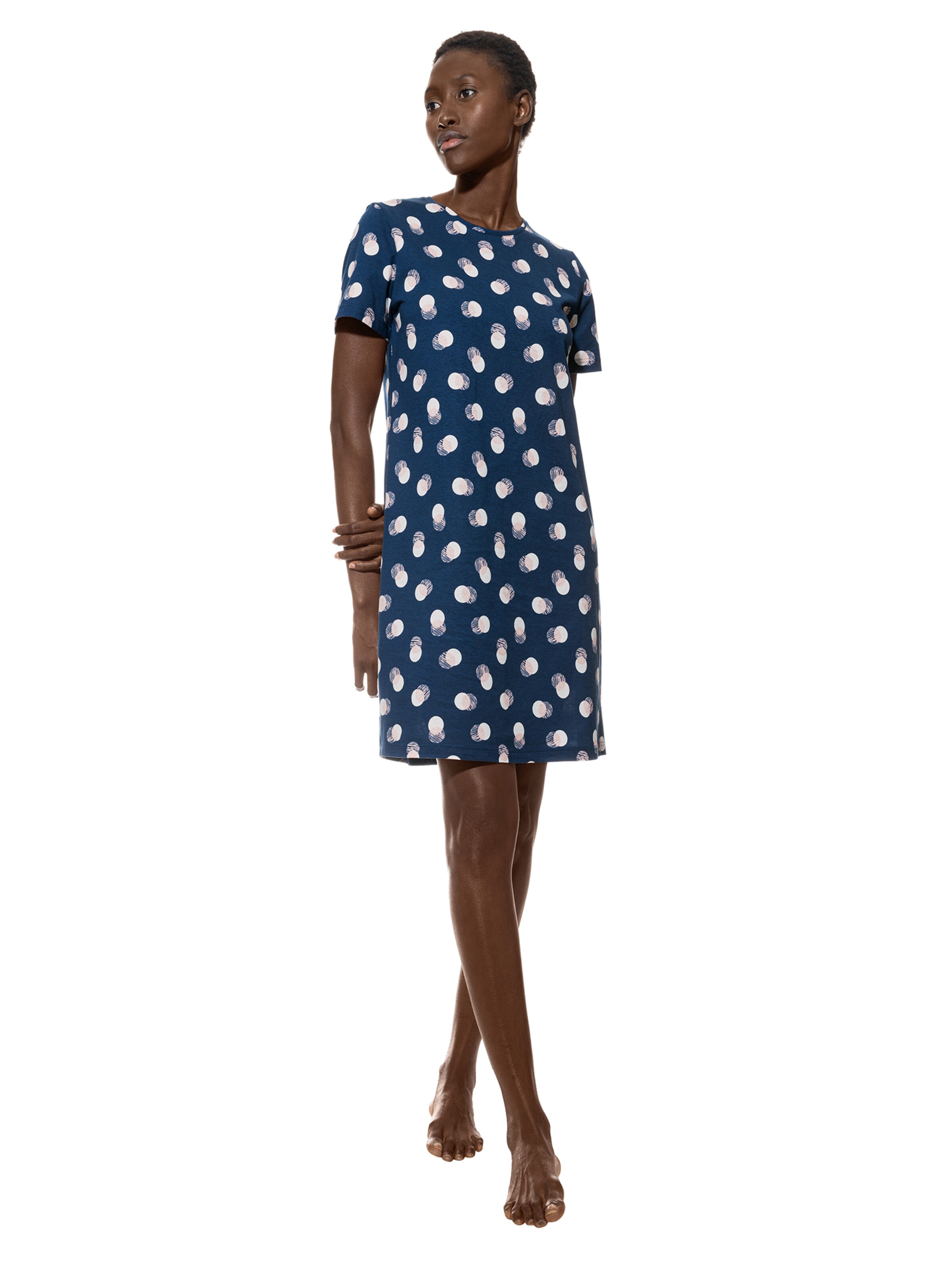 Chemise de nuit Mey en bleu : devant