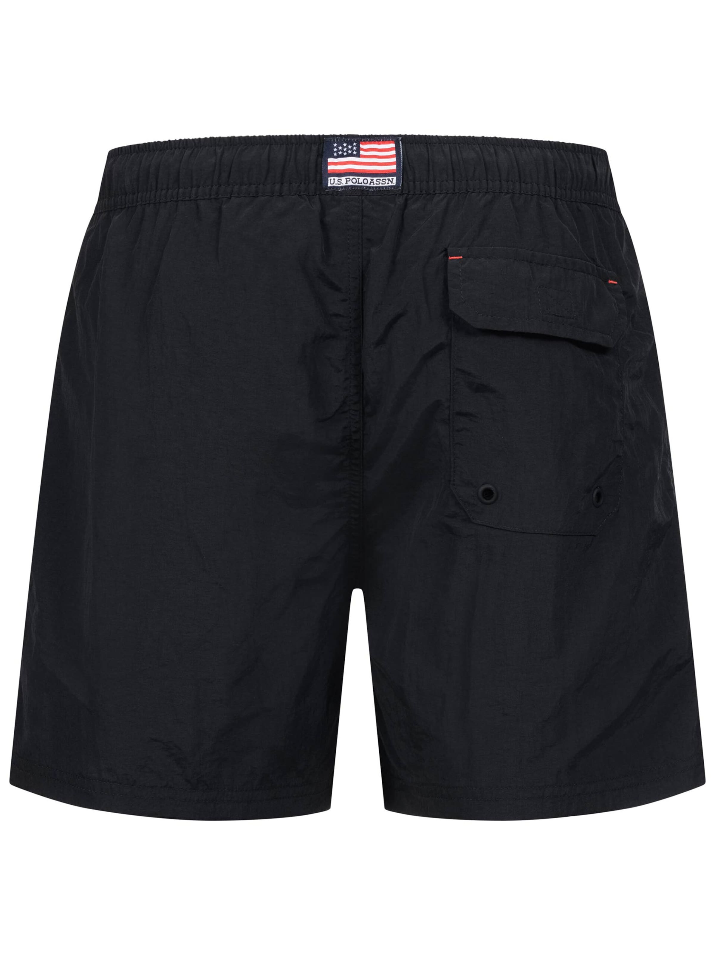 U.S. POLO ASSN. Badeshorts in Schwarz