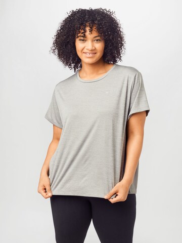 Nike Sportswear Toiminnallinen paita 'Miler' värissä harmaa: edessä