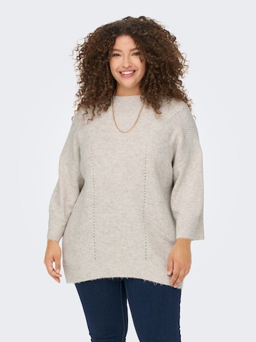 Pull-over ONLY Carmakoma en beige : devant