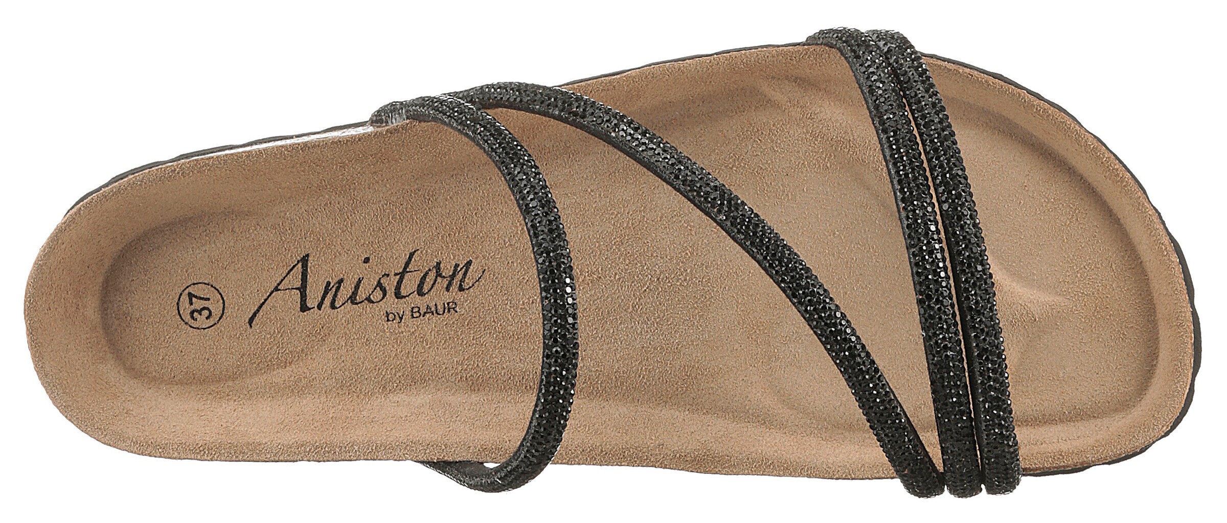 Aniston Strap Sandals in Black