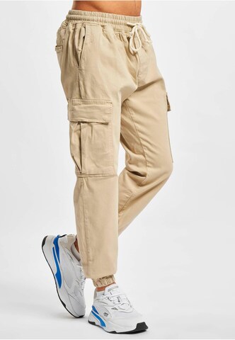 2Y Premium Tapered Cargo Pants in Beige