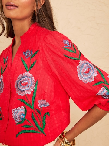 love & roses Bluse i rød
