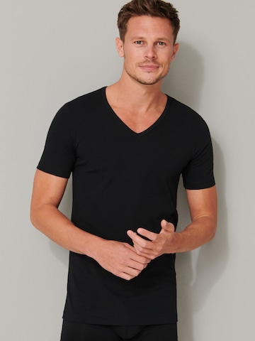 SCHIESSER Shirt ' 95/5 ' in Zwart: voorkant