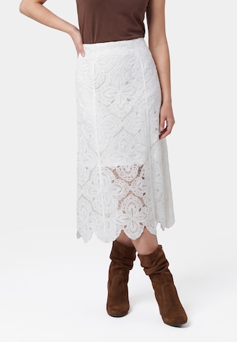 usha FESTIVAL Skirt in White: front