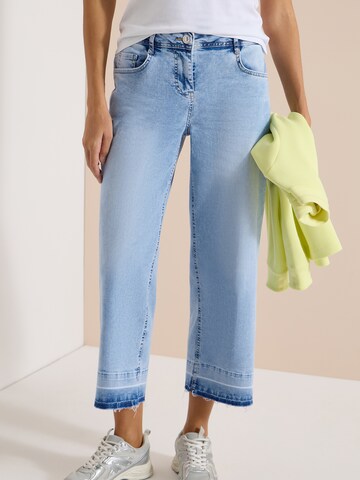 CECIL Avar lõige Teksapüksid 'Style Neele', värv sinine: eest vaates