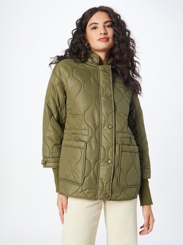 Fransa Between-Season Jacket in Green: front