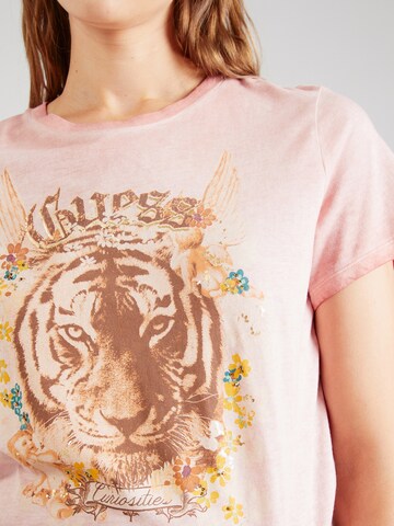GUESS Shirt 'TIGER' in Pink