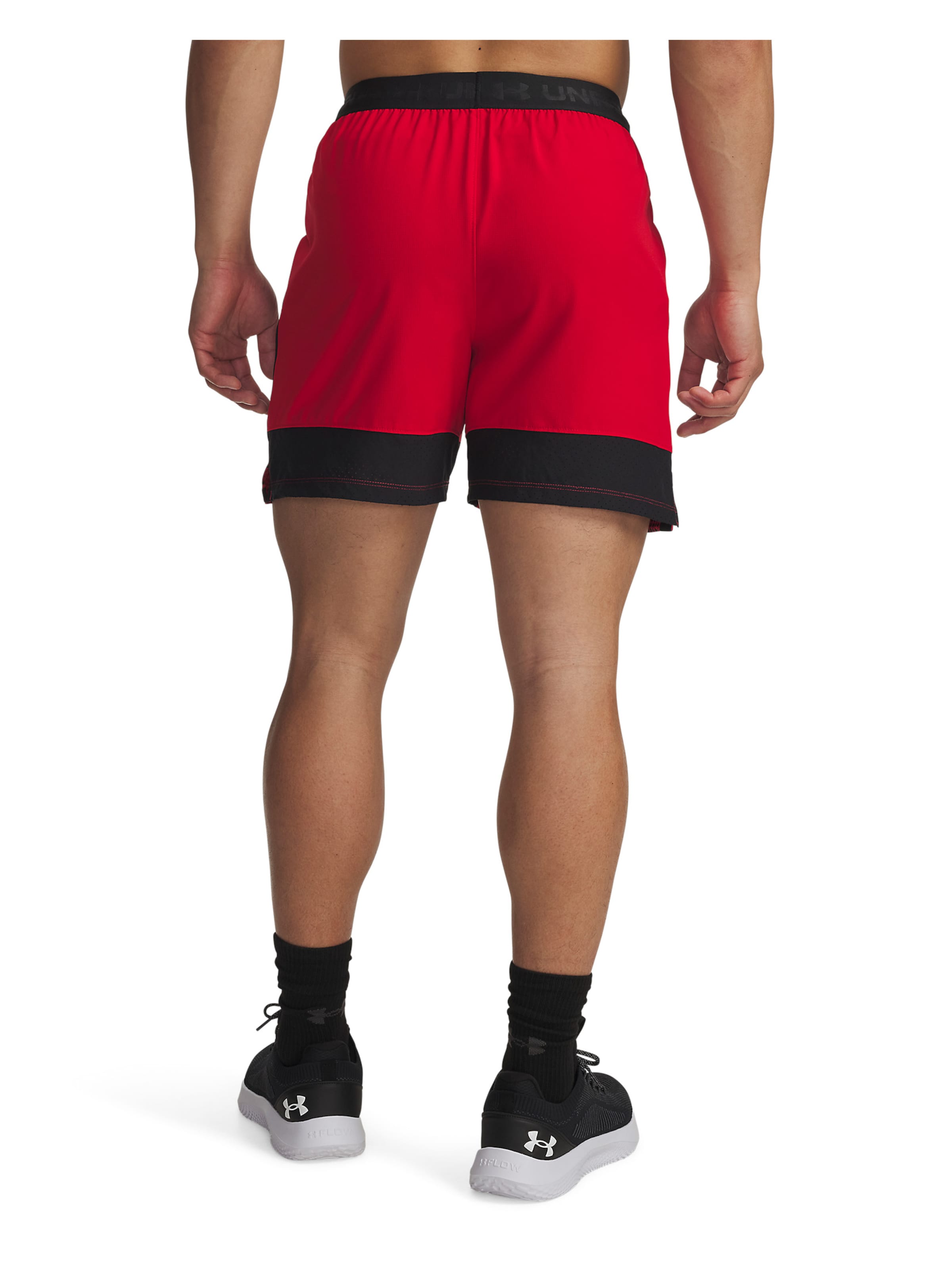 UNDER ARMOUR Workout Pants 'Vanish' in Red