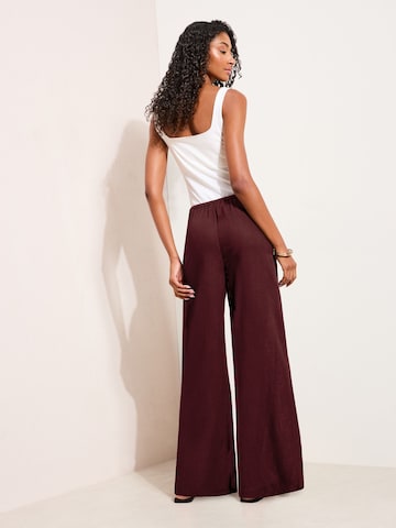 Friends Like These Широки крачоли Панталон в кафяво