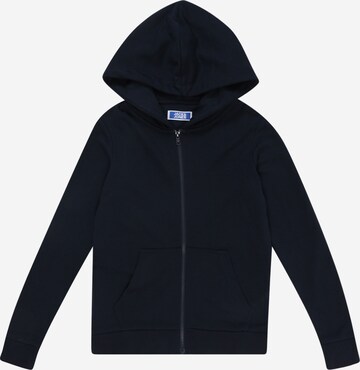 Jack & Jones Junior Zip-Up Hoodie 'BRADLEY' in Blue: front