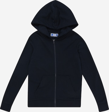 Jack & Jones Junior - Sudadera con cremallera 'BRADLEY' en azul: frente