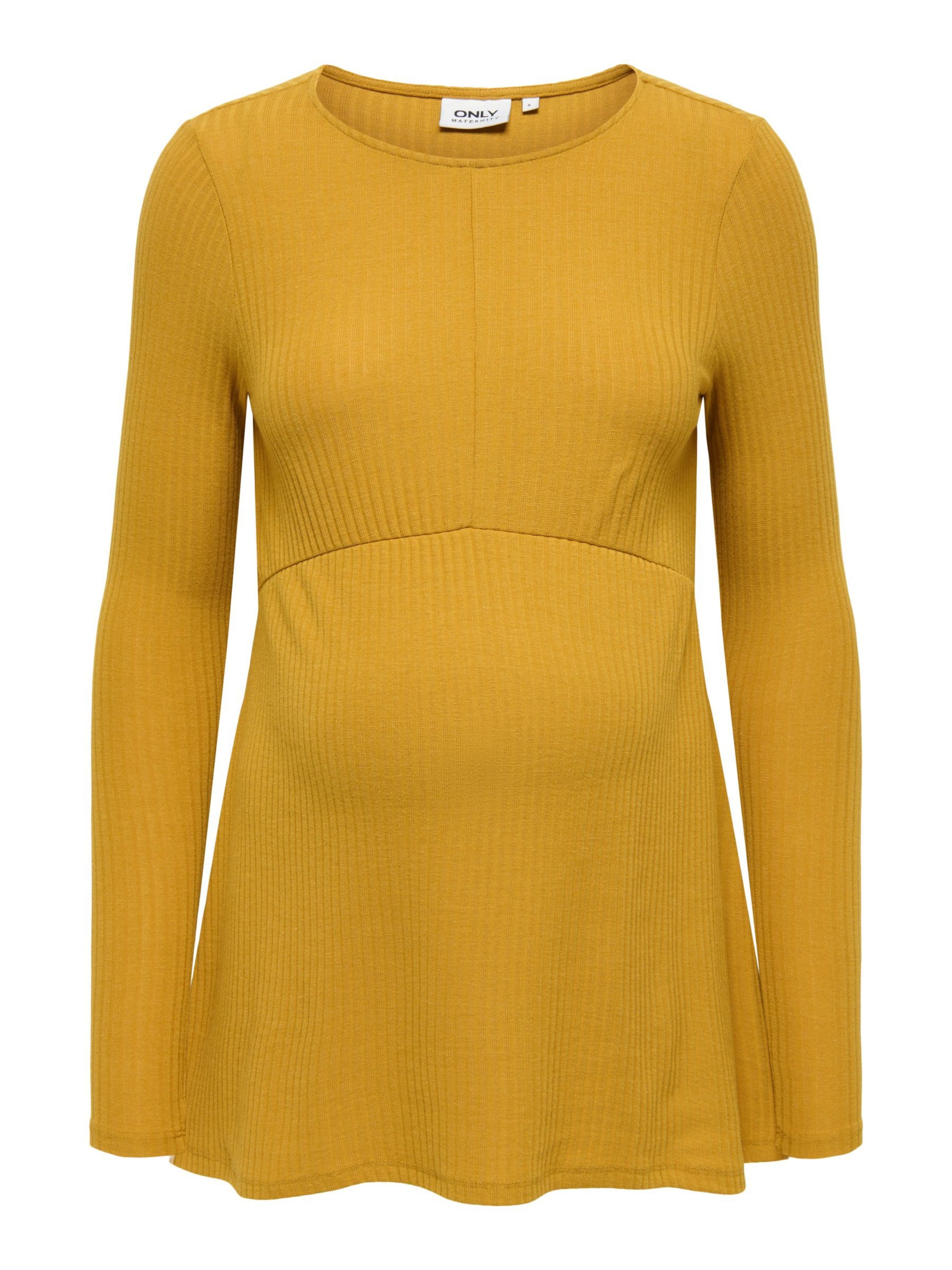 Only Maternity Shirt 'MALAYA' in Geel: voorkant