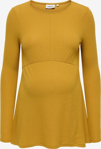 Only Maternity - Camiseta 'MALAYA' en amarillo: frente