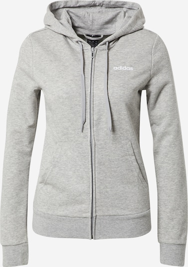 ADIDAS PERFORMANCE Sportssweatjakke 'Essentials Solid' i gråmeleret, Produktvisning