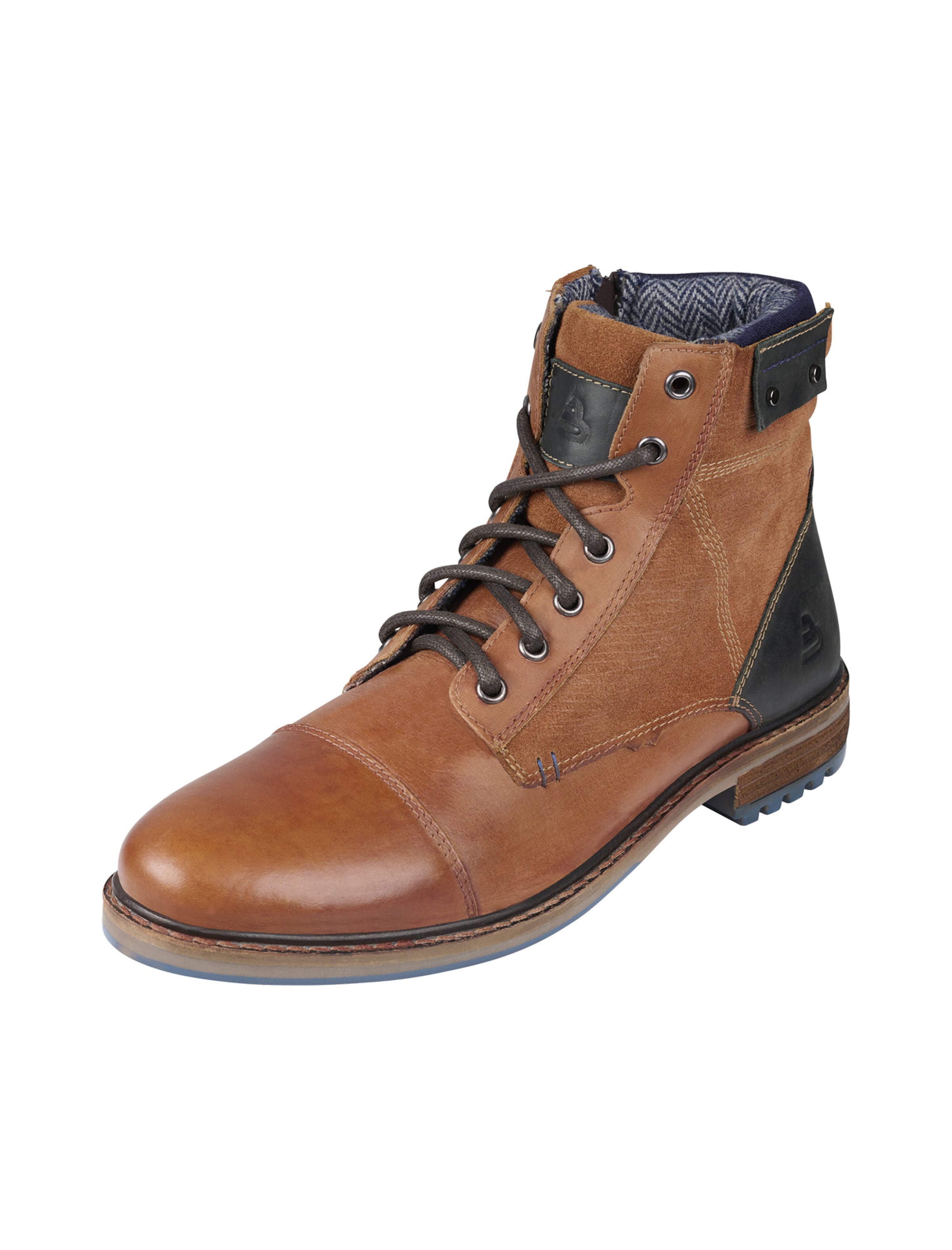 Bottines à lacets BULLBOXER en marron : devant