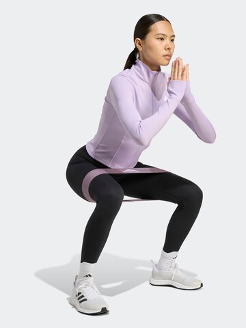 ADIDAS PERFORMANCE Athletic Zip-Up Hoodie 'OPT ESS' in Purple: front