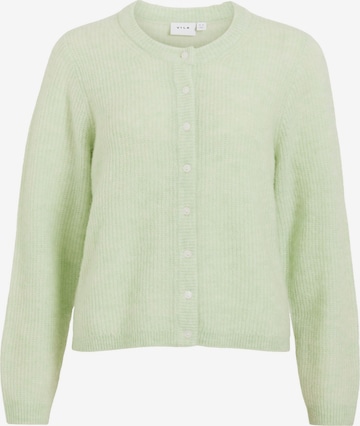 VILA Knit Cardigan 'VILory' in Green: front