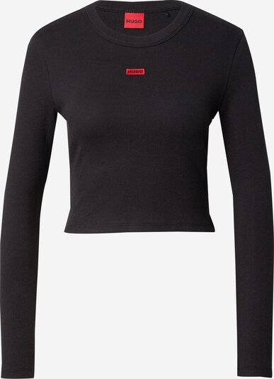 HUGO Shirt 'Dafilomena_1' in rot / schwarz, Produktansicht
