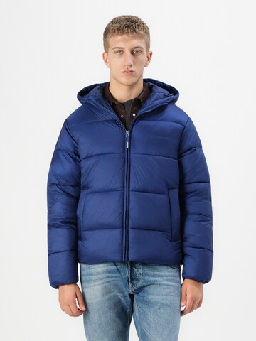 JACK & JONES Зимняя куртка 'JORNORREBRO' в Синий: спереди