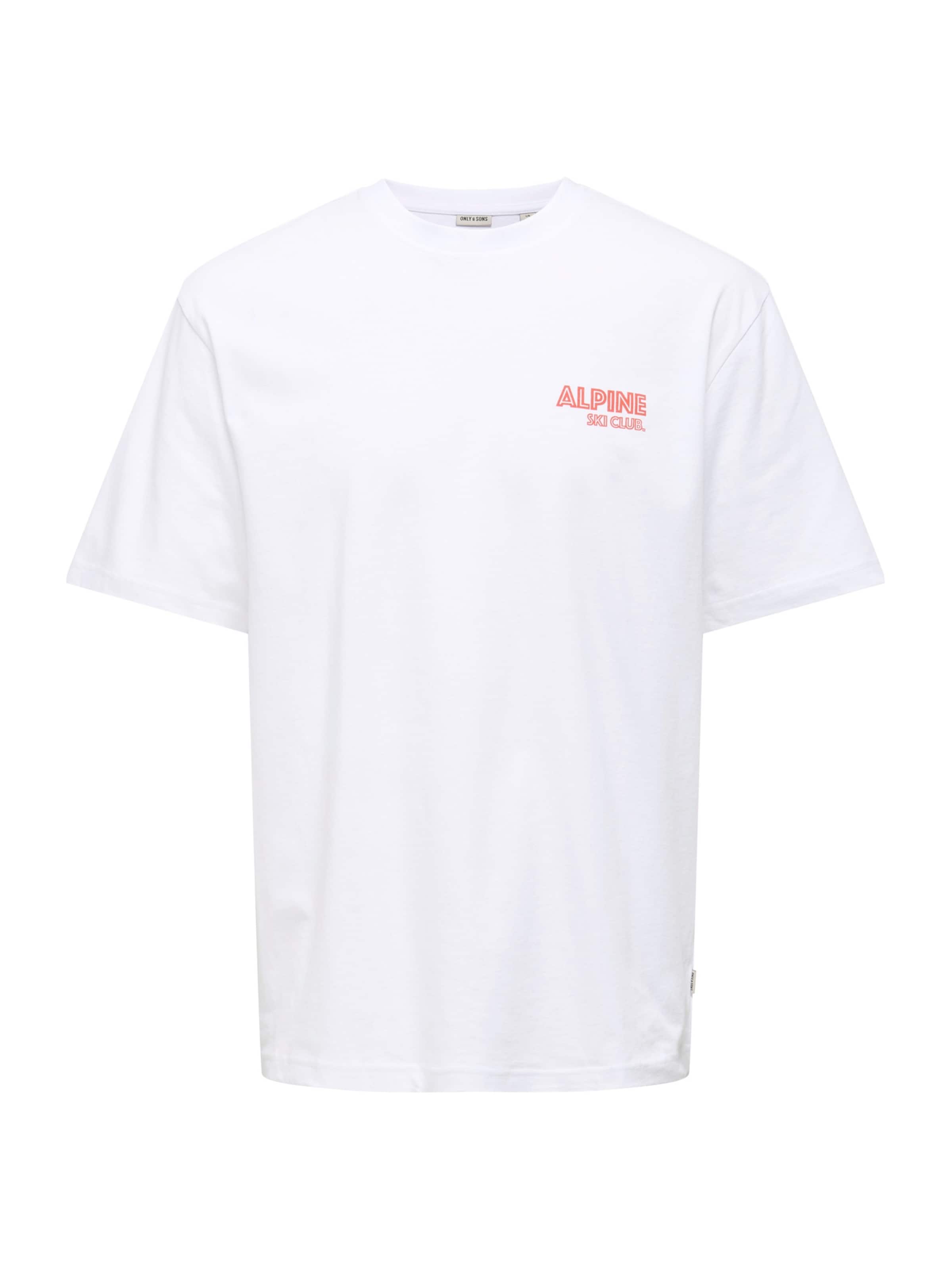 T-Shirt 'ONSMILO' Only & Sons en blanc : devant
