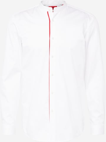 Coupe regular Chemise 'Kaleb' HUGO Red en blanc : devant