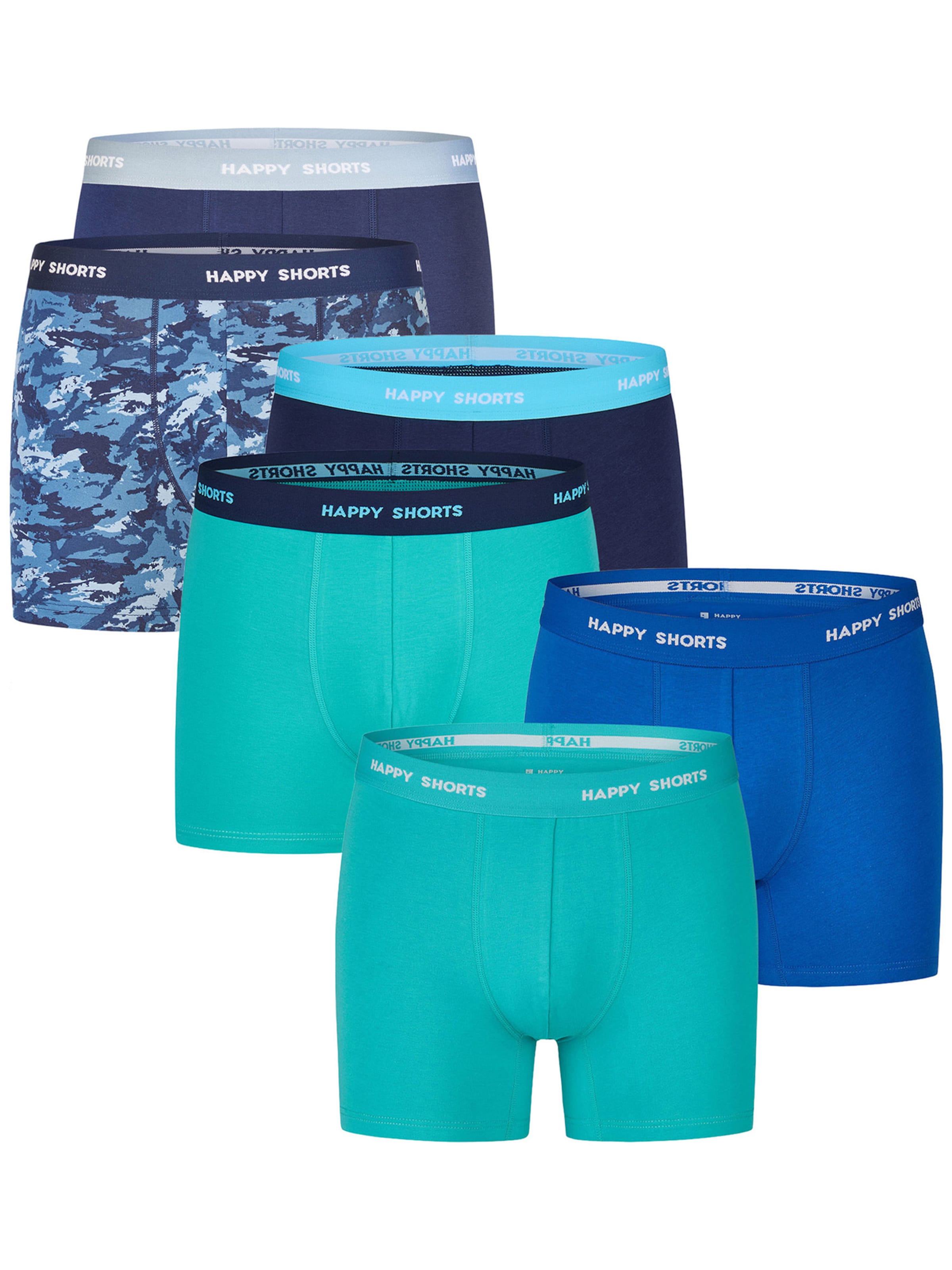 Happy Shorts - Boxers ' Green-Blue Jersey Set ' em azul: frente