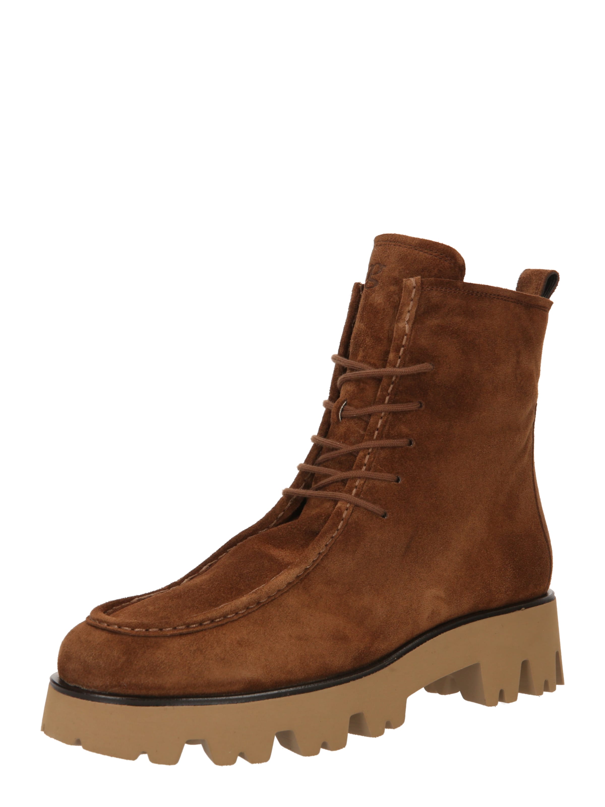 Paul Green Lace-up bootie in Brown: front
