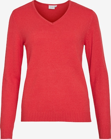 VILA Πουλόβερ 'VIRil' σε κόκκινο: μπροστά
