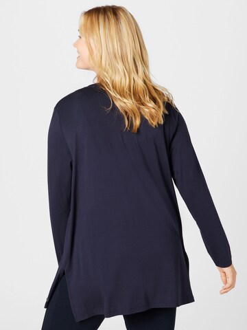 SAMOON Knit cardigan in Blue