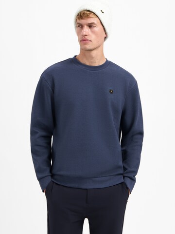 Sweat-shirt No Excess en bleu : devant