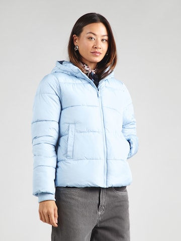 PIECES Winter Jacket 'PCBEE' in Blue: front