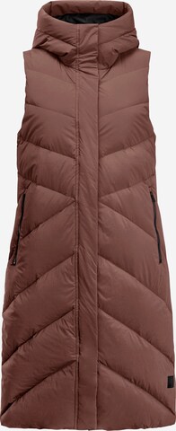 JACK WOLFSKIN Sports Vest in Brown: front