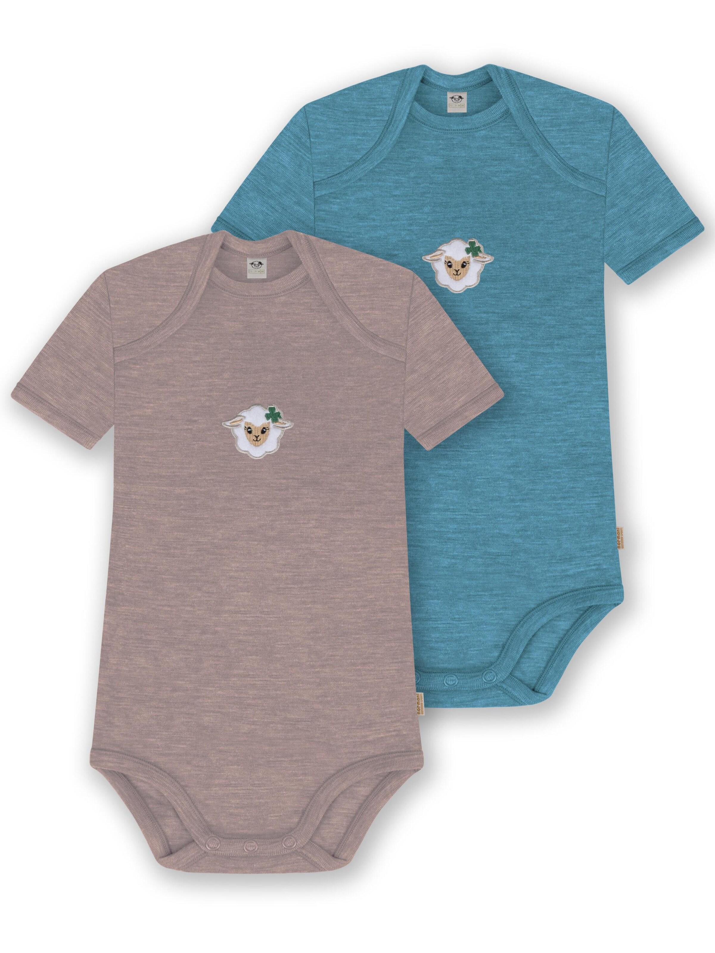 Barboteuse / body 'Tauranga' normani en mélange de couleurs : devant