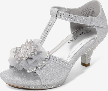 Sandales Dream Pairs en argent : devant