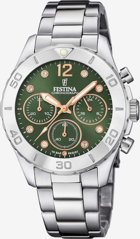 Montre à affichage analogique FESTINA en vert : devant