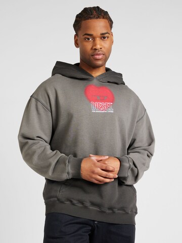 DIESEL Sweatshirt 'S-BOXT-N10' i svart: framsida
