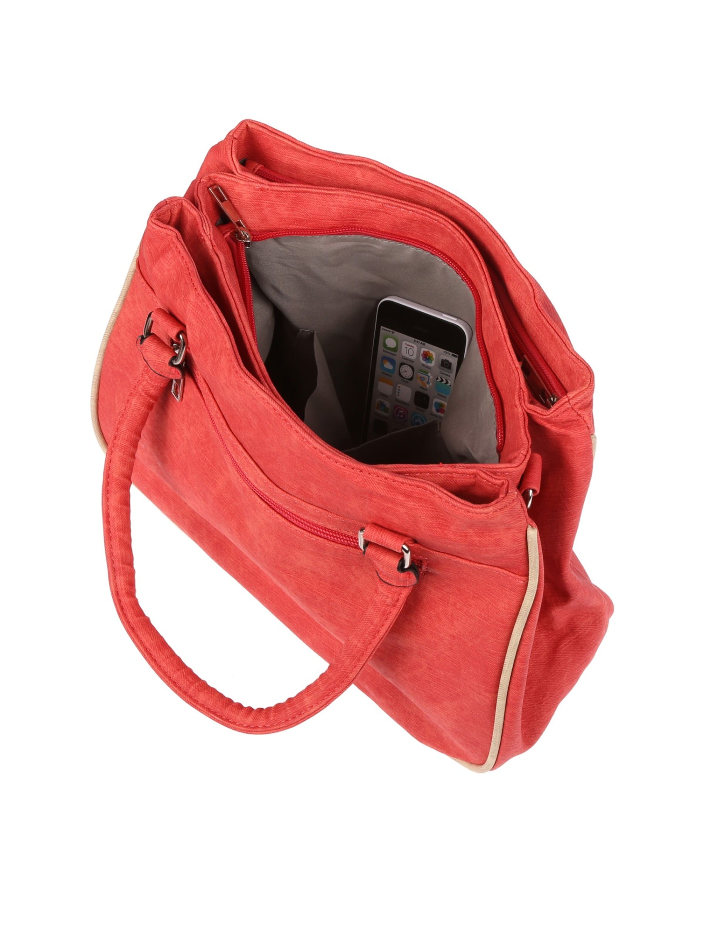 Christian Wippermann Handtasche 'Große Damen Tasche Umhängetasche Schultertasche'‌ in Rot