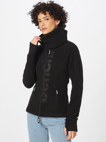 BENCH Fleecejacke 'Finish' in Schwarz: predná strana