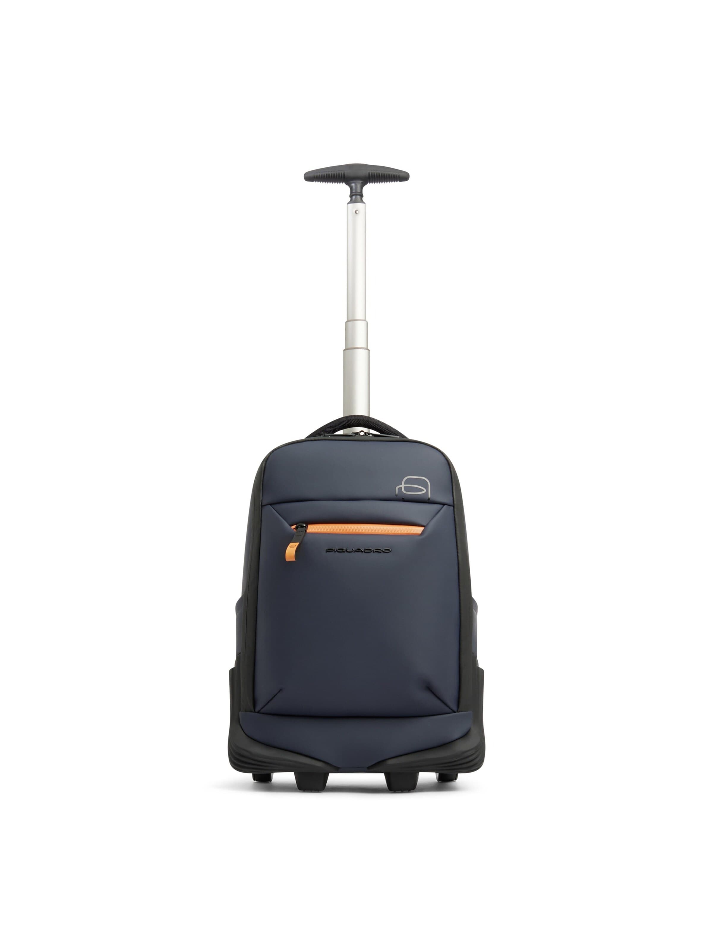 Piquadro Trolley in Blauw: voorkant