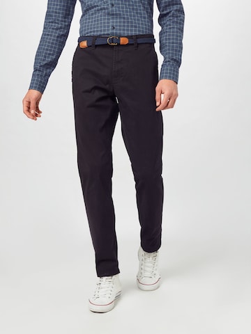 Only & Sonsregular Chino hlače - crna boja: prednji dio