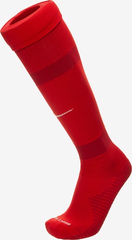 NIKE Soccer Socks 'MatchFit Team' in Red: front