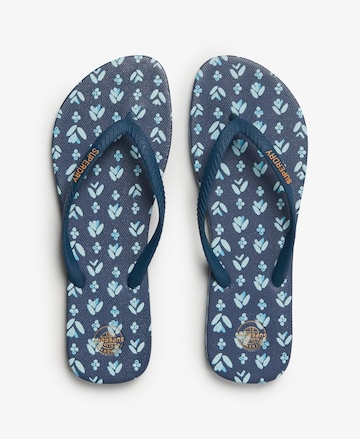 Superdry & Co Teenslipper in Blauw