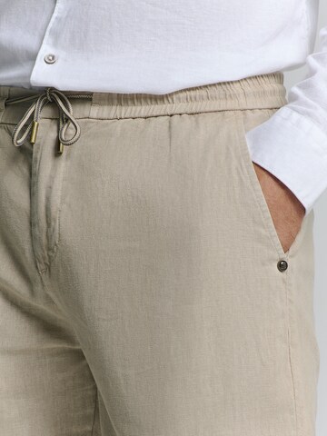 No Excess Regular Trousers in Beige
