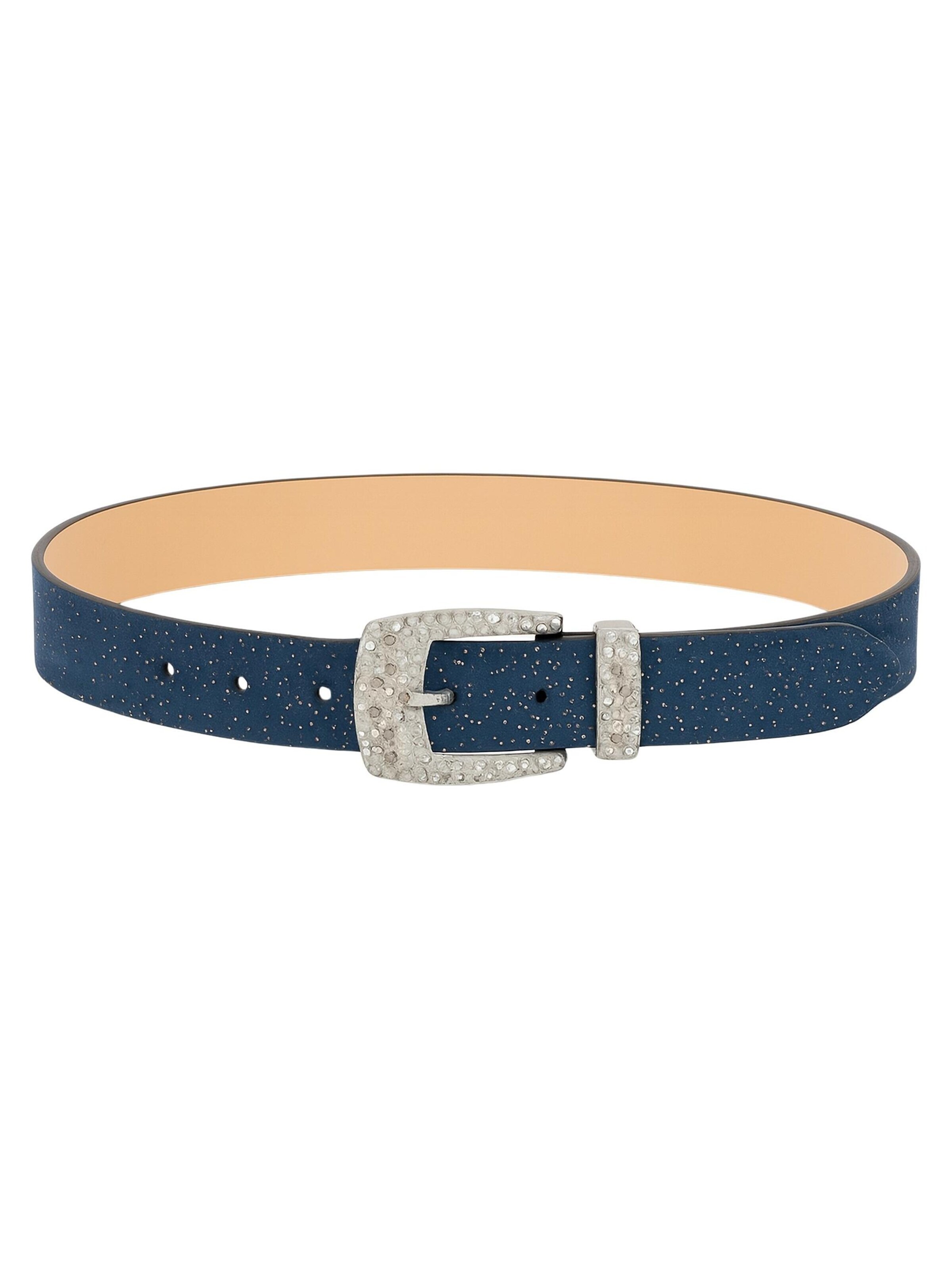COLLEZIONE ALESSANDRO Belt 'Sparkle' in Blue: front