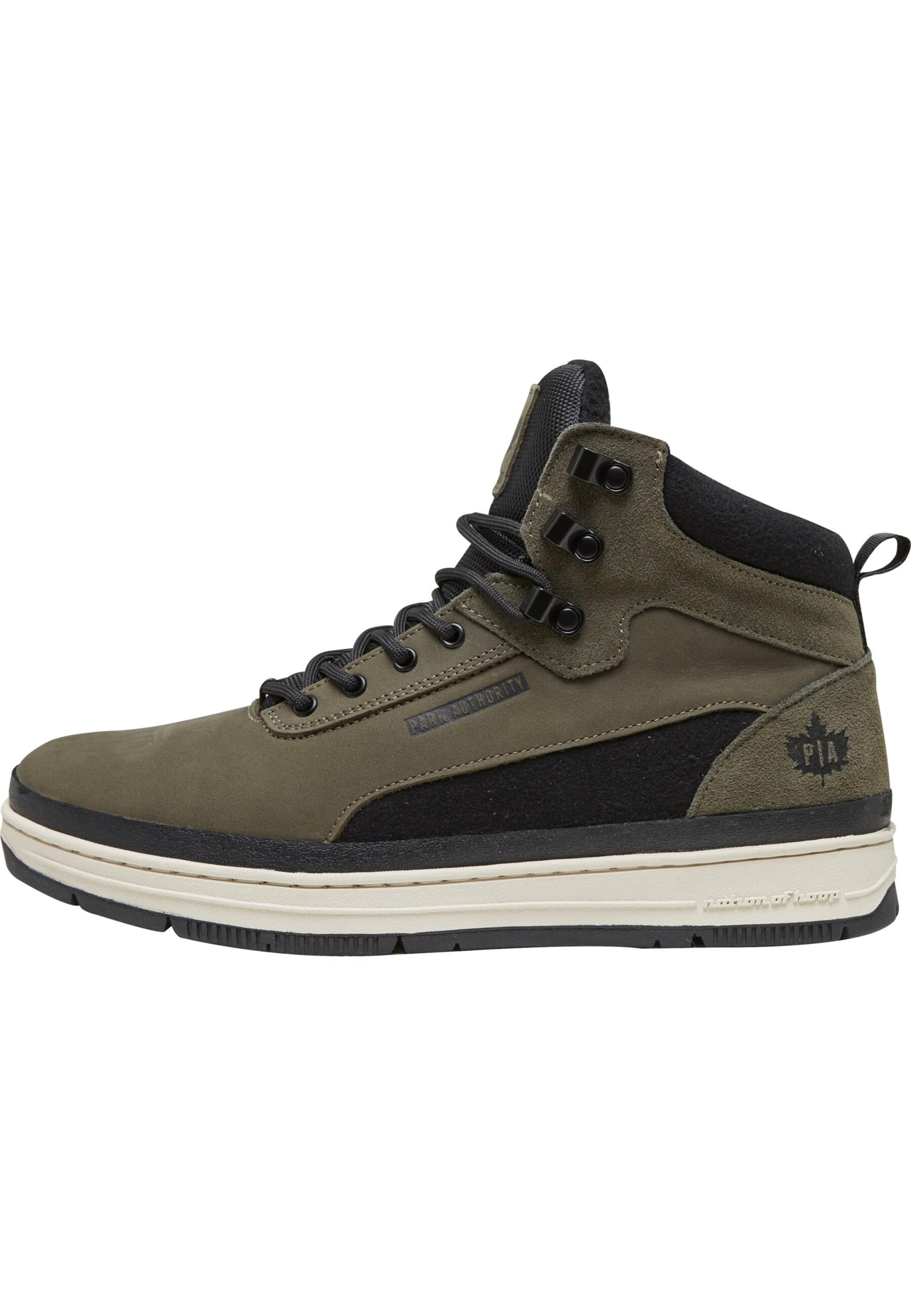 PARK AUTHORITY by K1X Lace-Up Boots 'Play Hard Gk 3000' in Green: front